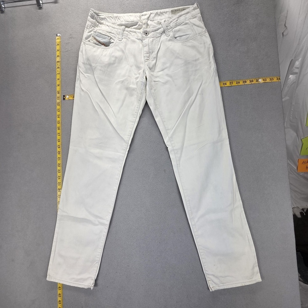 Diesel Jeans Womens 31x32 White Grupee‎ Super Slim Skinny Stretch 0069L
